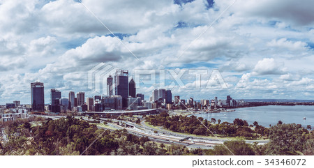 Cityscape of Perth seen from King Spark 34346072