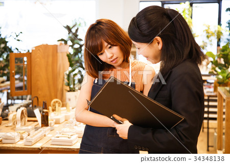 Clerk Salesperson Women Manager Sundries Select shop Photography Cooperation: TENOHA DAIKANYAM 34348138