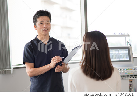 操縱的患者機械手按摩醫療圖像 34348161