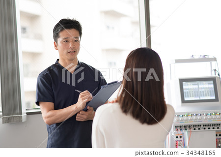 操縱的患者機械手按摩醫療圖像 34348165