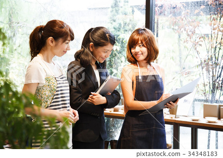 Clerk Salesperson Women Manager Sundries Select shop Photography Cooperation: TENOHA DAIKANYAM 34348183