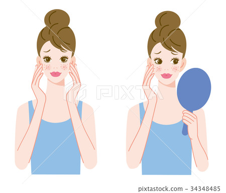 Woman rough skin 34348485