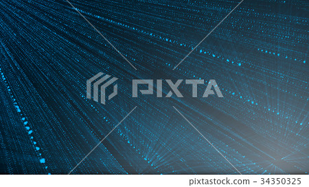 Abstract background with particles rain. 3D Abstract background with particles rain. 3D 34350325