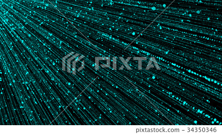 Abstract background with particles rain. 3D Abstract background with particles rain. 3D 34350346