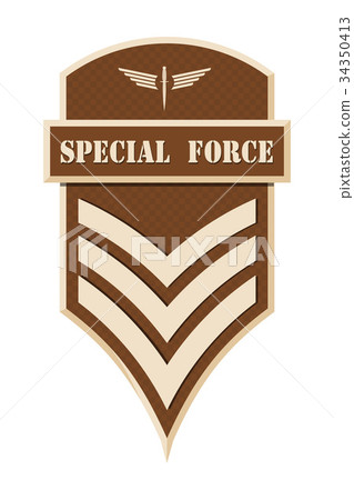 Military Ranks and Insignia. Stripes and Chevrons 34350413