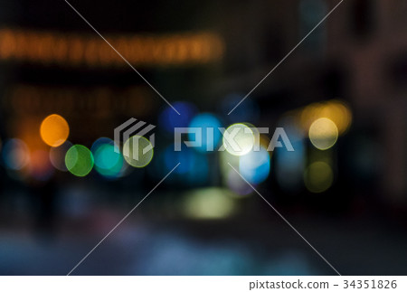 people moving on city winter night street blurred people moving on city winter night street blurred 34351826