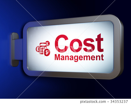 Finance concept: Cost Management and Calculator on 34353237