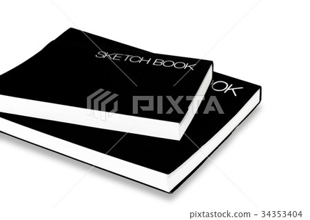 Sketch book on white background. Sketch book on white background. 34353404