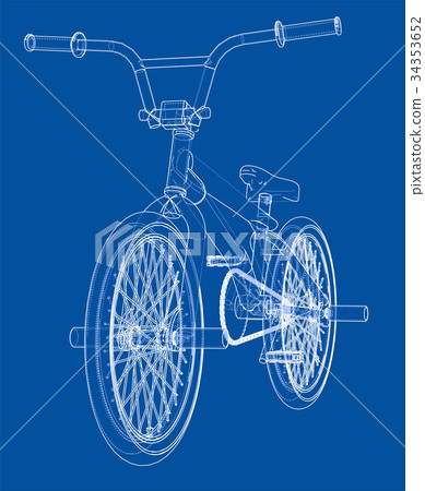 Bicycle bmx. Vector Bicycle bmx. Vector 34353652