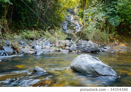 Scenery in Khao Sok National Park in Thailand 34354390