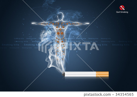 Smoking kills human body 34354565