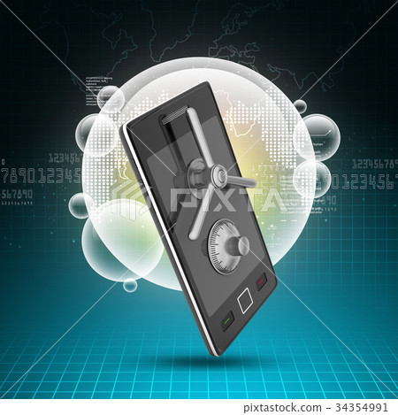 Mobile Security and Protection Concept. Mobile Security and Protection Concept. 34354991
