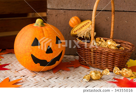 萬聖節南瓜糖果玩具南瓜萬聖節圖像 34355016