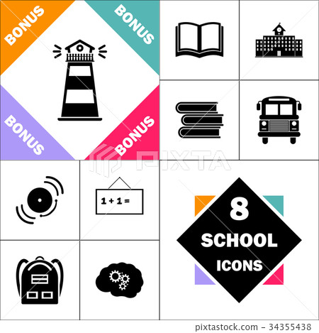 Lighthouse computer symbol 34355438
