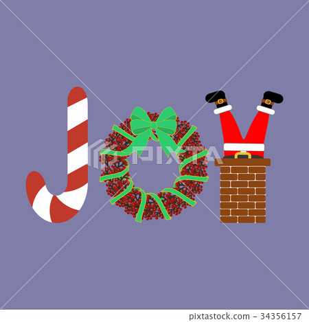 Christmas joy illustration Christmas joy illustration 34356157