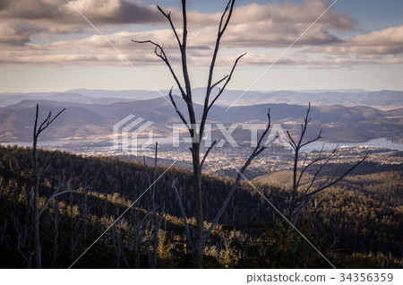 View from Mount Wellington overlooking Hobart View from Mount Wellington overlooking Hobart 34356359
