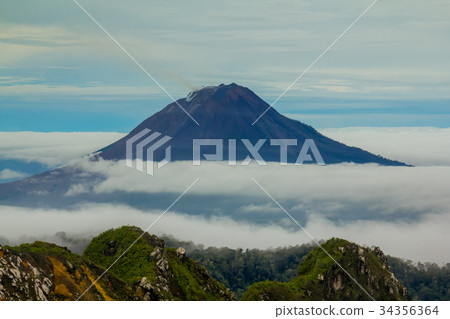 View from Mount Sibayak, Medan, Indonesia View from Mount Sibayak, Medan, Indonesia 34356364