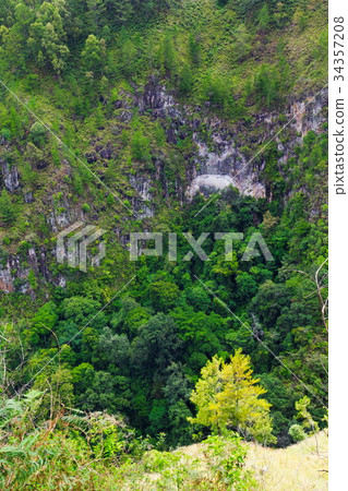 Aerial view of rain forest, Medan, Indonesia Aerial view of rain forest, Medan, Indonesia 34357208
