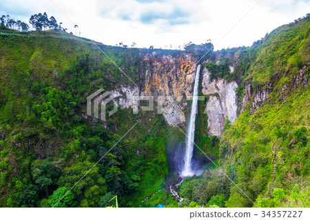 Sipisopiso waterfall, Medan, Indonesia. 34357227