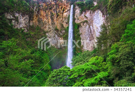 Sipisopiso waterfall, Medan, Indonesia. Sipisopiso waterfall, Medan, Indonesia. 34357241