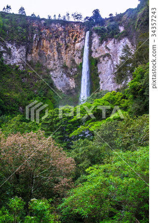 Sipisopiso waterfall, Medan, Indonesia. Sipisopiso waterfall, Medan, Indonesia. 34357243