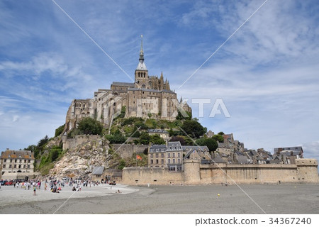 World heritage under the blue sky: Mont Saint Michel World heritage under the blue sky: Mont Saint Michel 34367240