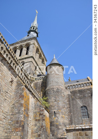 World Heritage seen from below: Mont Saint Michel World Heritage seen from below: Mont Saint Michel 34367243