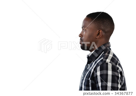 Man standing against white background 34367877