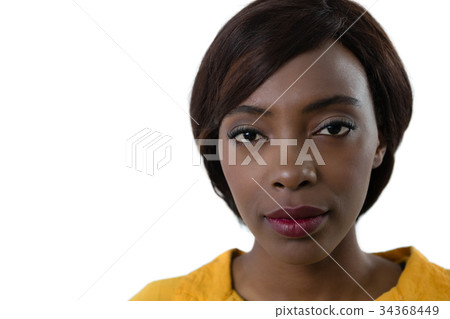 Close up of portrait of young woman Close up of portrait of young woman 34368449