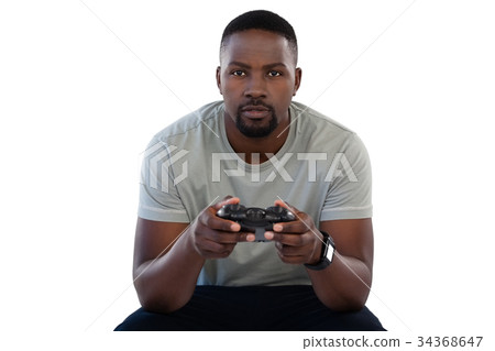 Man with a joystick 34368647