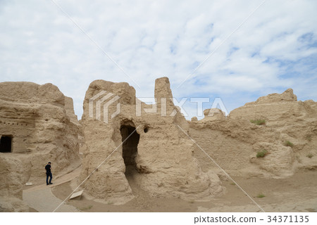 Silk Road Ancient City Ruins Silk Road Ancient City Ruins 34371135