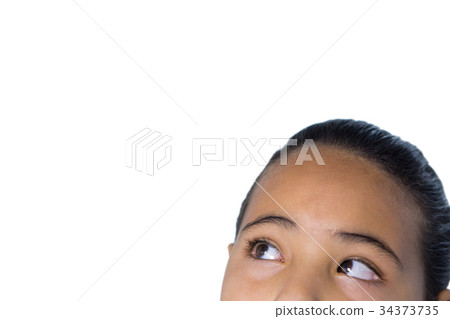 Girl against white background Girl against white background 34373735