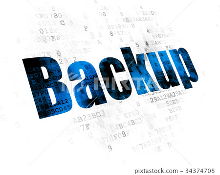 Programming concept: Backup on Digital background 34374708