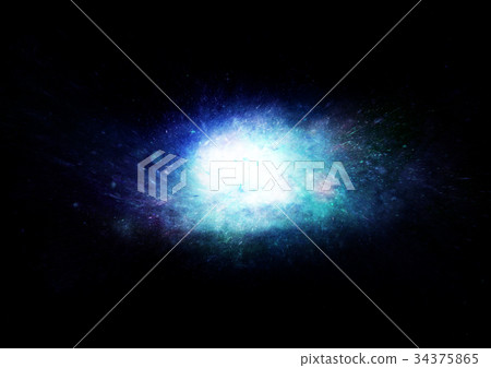 Stars, dust and gas nebula in a far galaxy Stars, dust and gas nebula in a far galaxy 34375865