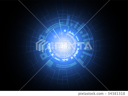 Abstract technology futuristic network 34381318