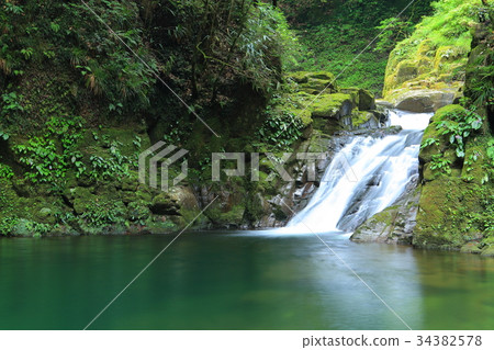 Red-eye Shotokuro Falls Waterfall Falls 34382578