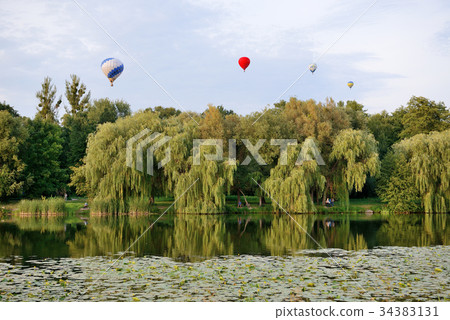 The view on balloons are over Olexandria Park The view on balloons are over Olexandria Park 34383131