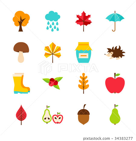 Autumn Flat Objects Autumn Flat Objects 34383277