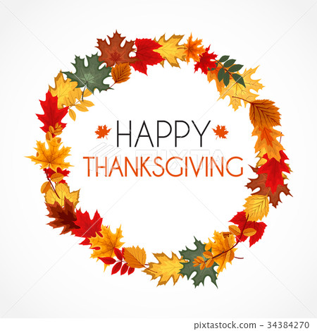 Abstract Vector Illustration Autumn Happy Abstract Vector Illustration Autumn Happy 34384270