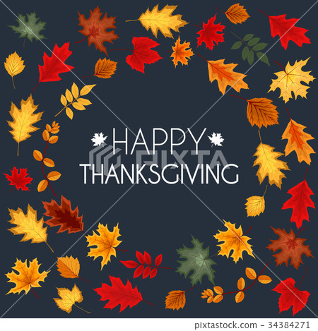 Abstract Vector Illustration Autumn Happy Abstract Vector Illustration Autumn Happy 34384271