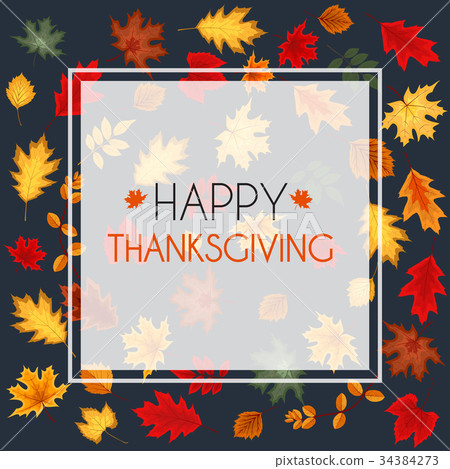 Abstract Vector Illustration Autumn Happy 34384273