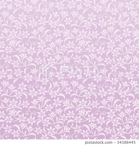 婚禮和美學廣告背景的紫色花蔓藤花紋 婚禮和美學廣告背景的紫色花蔓藤花紋 34386445