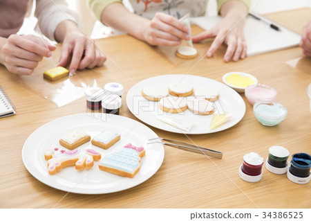 Learning things icing cookie 34386525