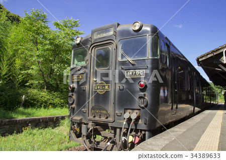 在Kaochigawa車站的“Hayato no Kaze” 在Kaochigawa車站的“Hayato no Kaze” 34389633