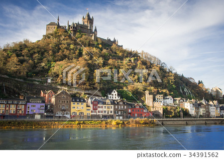 The city of Cochem, Germany The city of Cochem, Germany 34391562