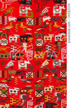 Colored rug background 34392534