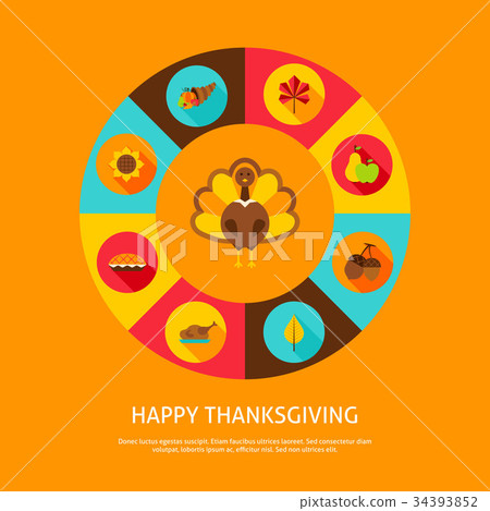 Happy Thanksgiving Concept 34393852