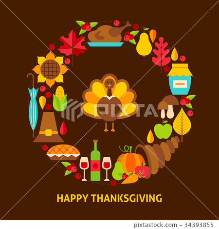 Happy Thanksgiving Postcard 34393855
