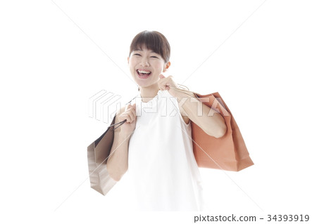 Women in shopping image 34393919