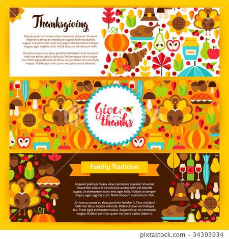 Thanksgiving Horizontal Banners Thanksgiving Horizontal Banners 34393934